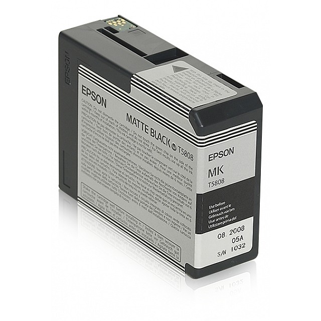 EPSON T5808 inktcartridge matzwart standard capacity 80ml 1-