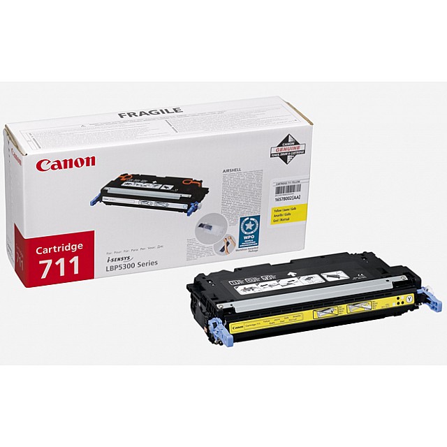 CANON 711 tonercartridge geel standard capacity 6.000 pagina