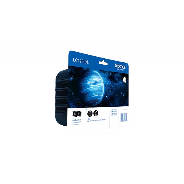 BROTHER LC-1280 inktcartridge zwart extra high capacity 2x 2