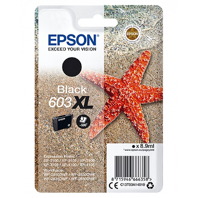 EPSON Singlepack Black 603XL Ink