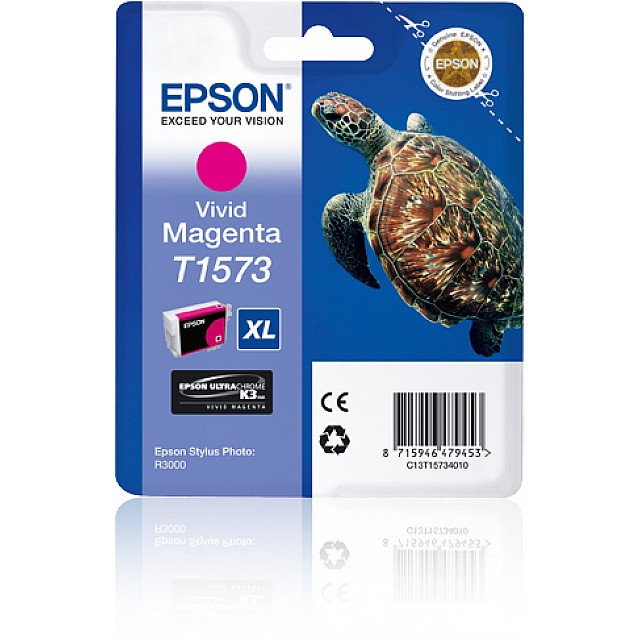 EPSON T1573 inktcartridge vivid magenta standard capacity 1-