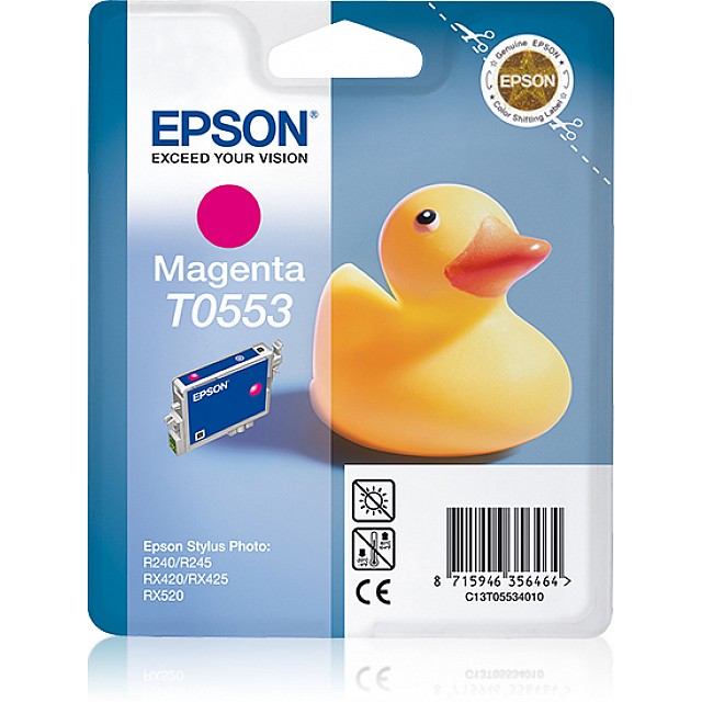 EPSON T0553 inktcartridge magenta standard capacity 8ml 290