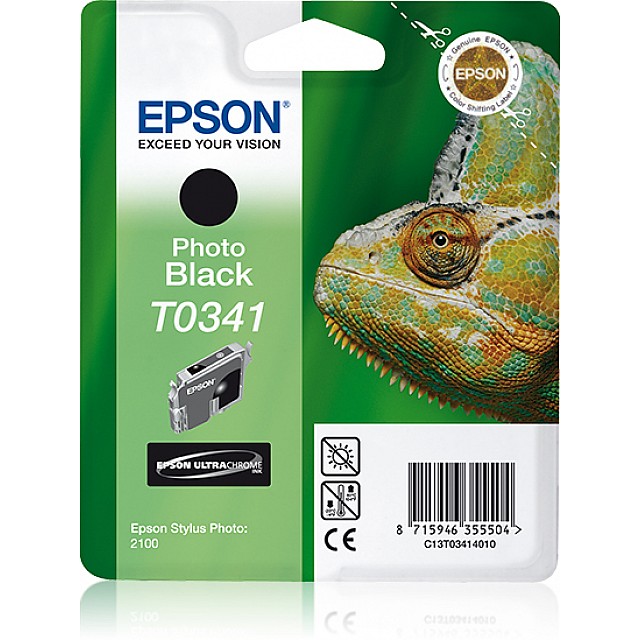 EPSON T0341 inktcartridge zwart standard capacity 17ml 628 p