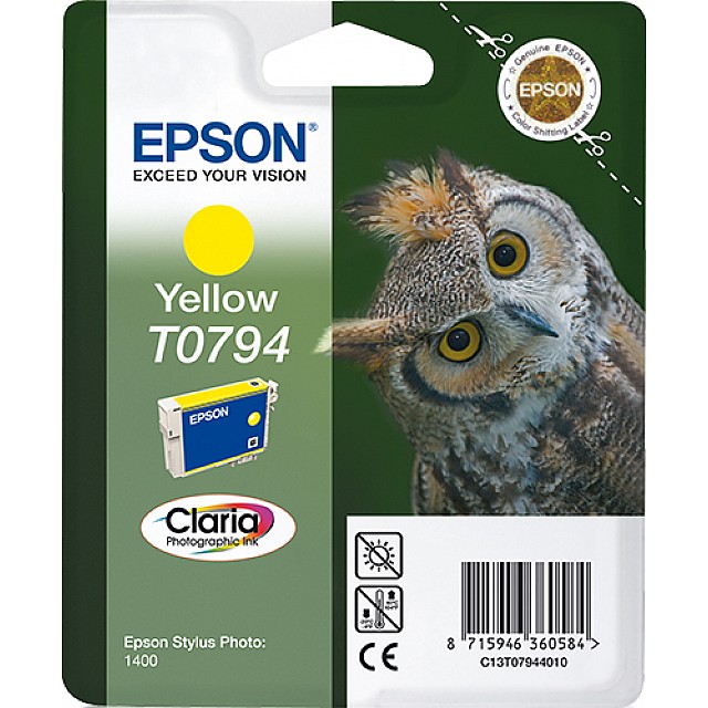 EPSON T0794 inktcartridge geel standard capacity 11ml 1-pack