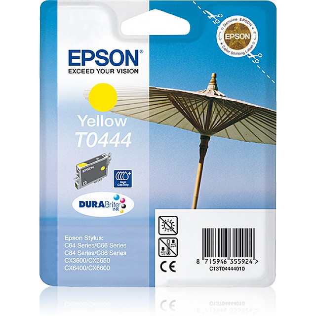 EPSON T0444 inktcartridge geel high capacity 13ml 420 pagina