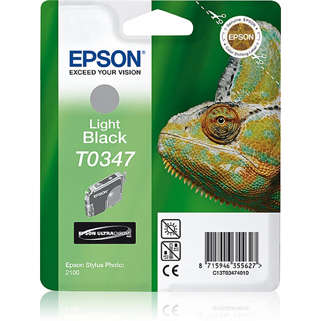 EPSON T0347 inktcartridge licht zwart standard capacity 17ml