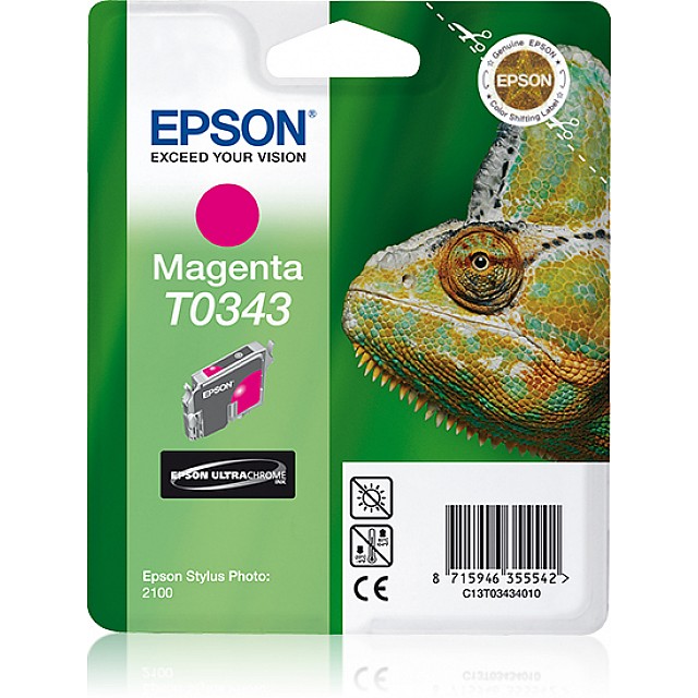 EPSON T0343 inktcartridge magenta standard capacity 17ml 440