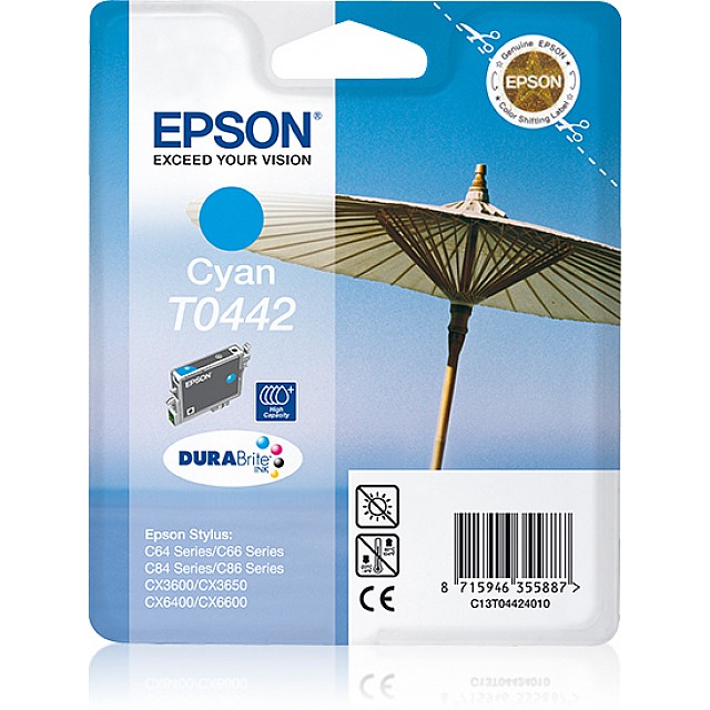 EPSON T0442 inktcartridge cyaan high capacity 13ml 420 pagin