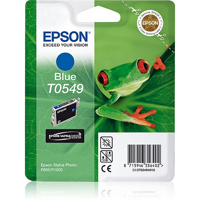 EPSON T0549 inktcartridge blauw standard capacity 13ml 400 p