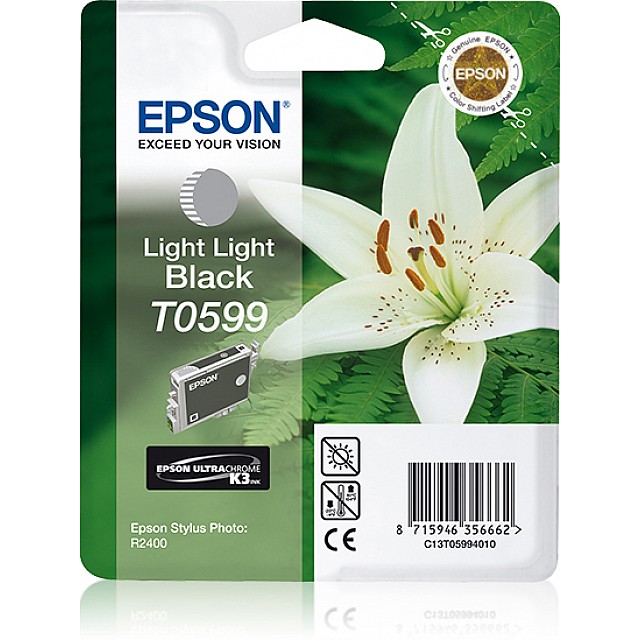 EPSON T0599 inktcartridge licht licht zwart standard capacit