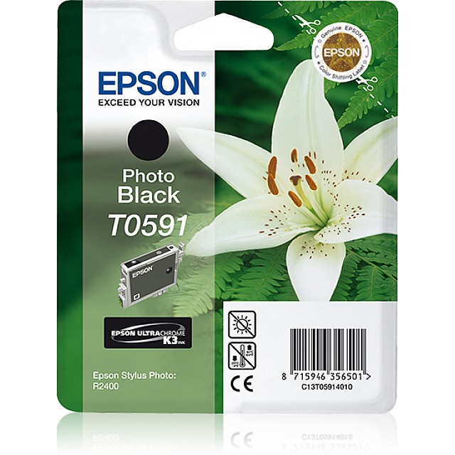 EPSON T0591 inktcartridge foto zwart standard capacity 13ml