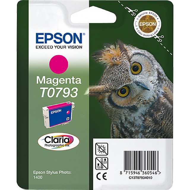EPSON T0793 inktcartridge magenta standard capacity 11ml 1-p