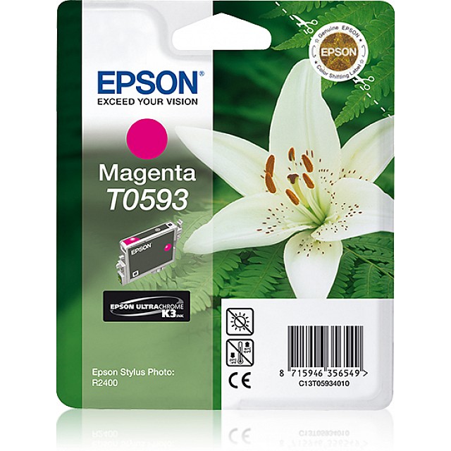 EPSON T0593 inktcartridge magenta standard capacity 13ml 1-p