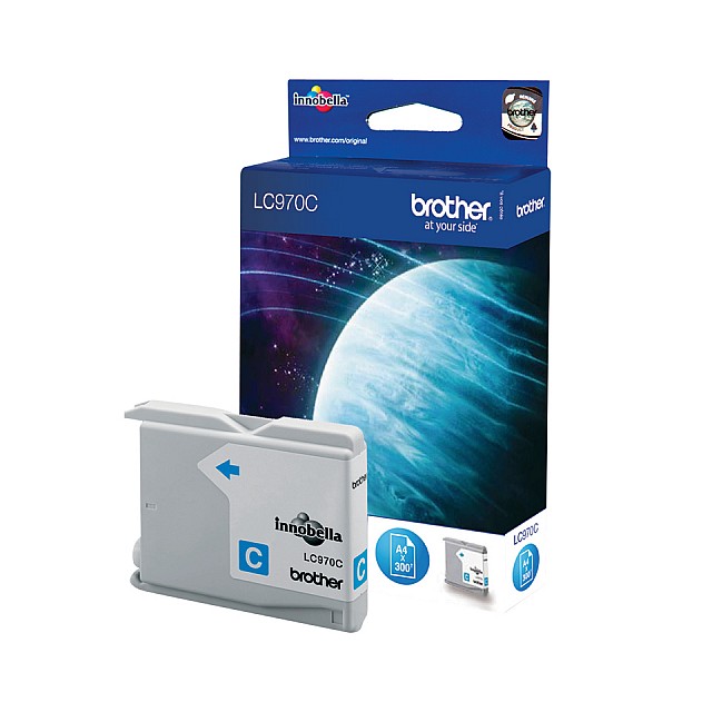 BROTHER LC-970C Ink cyan 300pages for DCP-135c /-150C MFC-23