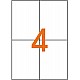 ETIBOX ETIKET 105X148.5MM 4/BLAD 100VEL