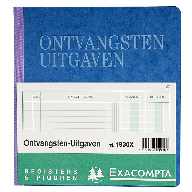 EXAC REGISTER ONTVANGSTEN-UITGAVEN