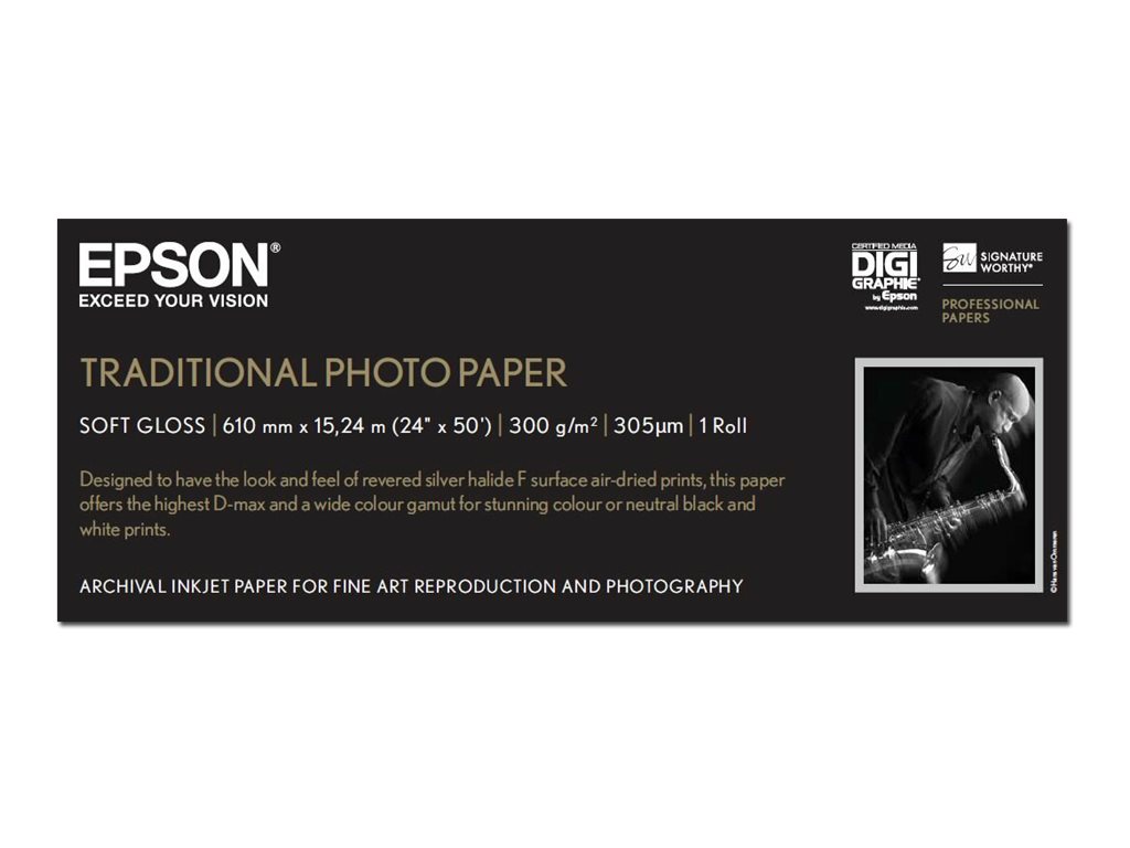 EPSON S045055 Traditional photo paper inktjet 330g/m2 610mm