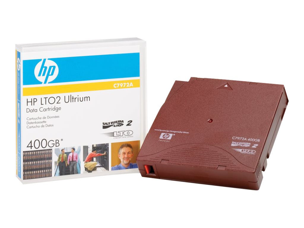 HPE LTO Ultrium 2 non-custom labelled data cartridge 200 / 4