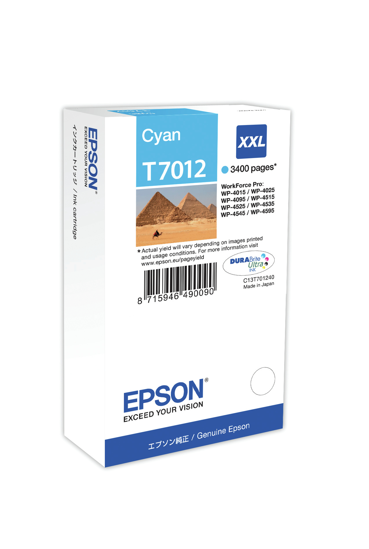 EPSON WP4000/4500 inktcartridge cyaan extra high capacity 3.