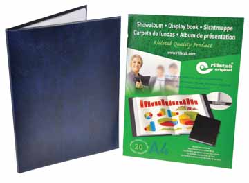 SHOWALBUM A4 30T BLAUW