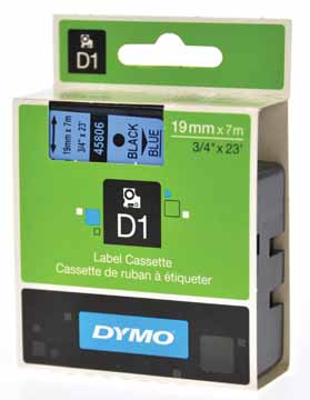 TAPE 19MMX7M ZW/BLA 2+5500DYMO
