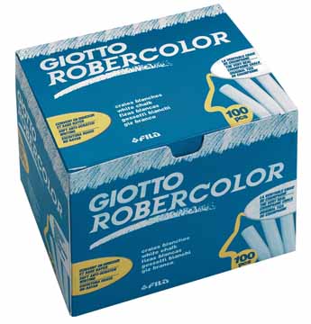 ROBERCOLOR KRIJT WIT 100ST