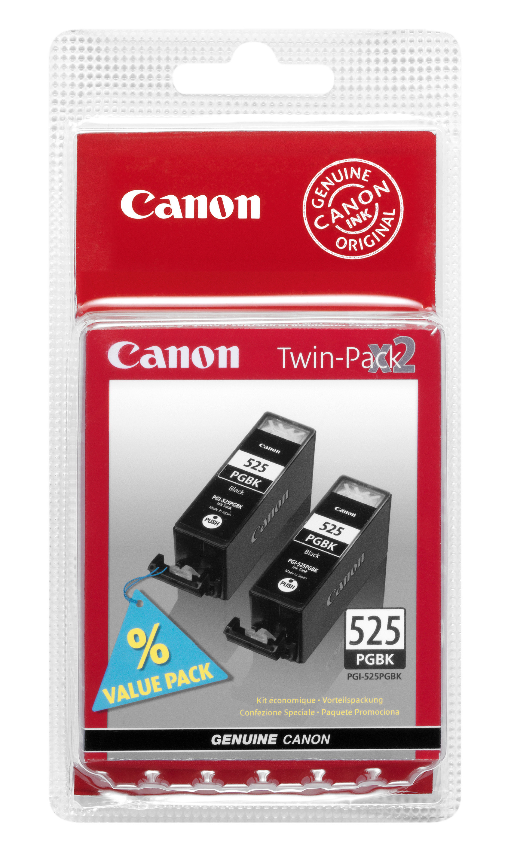 CANON PGI-525PG BK inktcartridge zwart standard capacity 2 x
