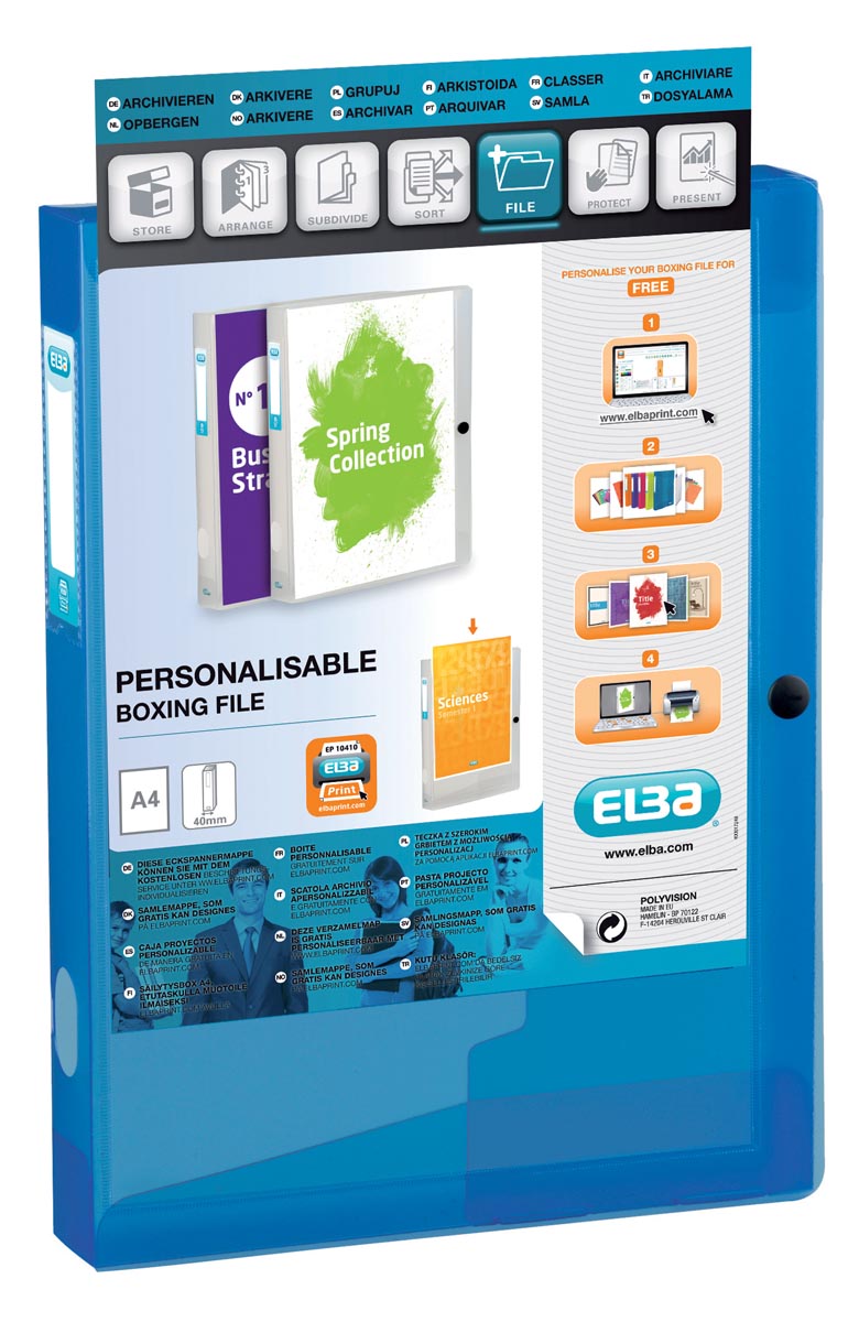 ELASTOBOX POLYVISION BLAUW