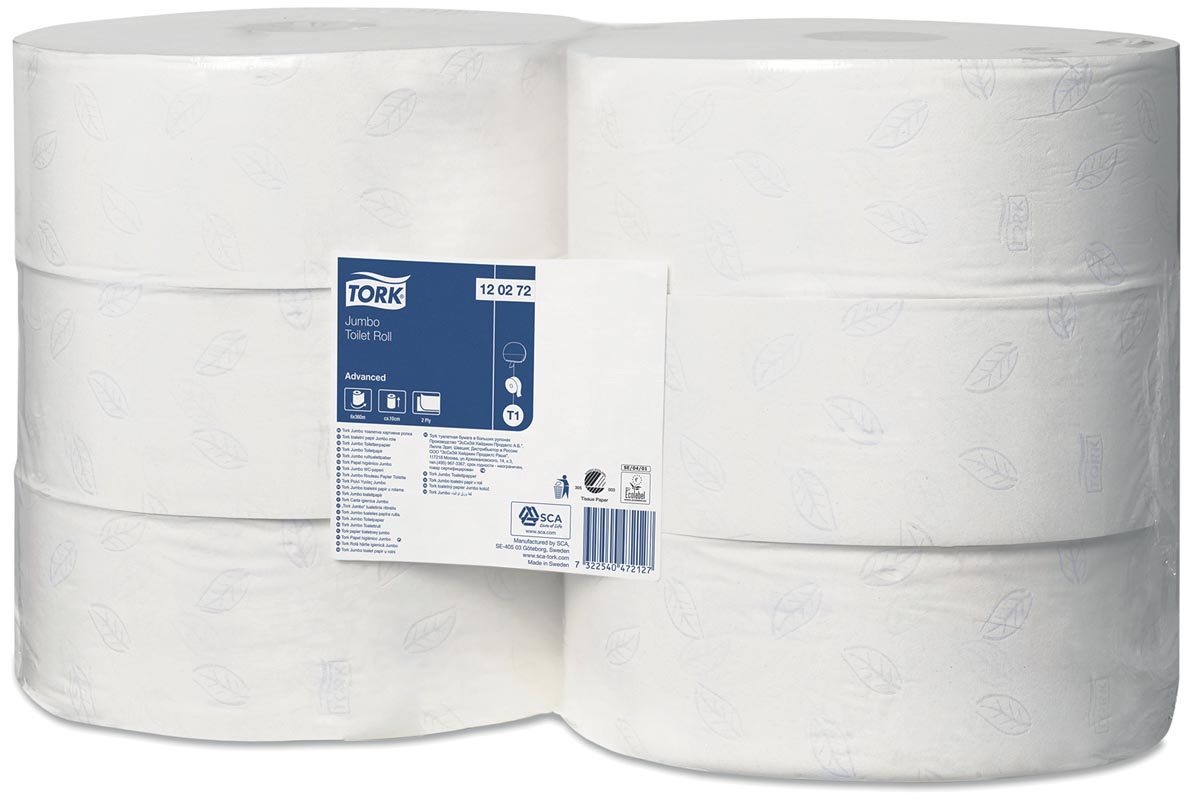 TORK T1 TOILETPAPIER JUMBO advanced 2L 360M PK6             