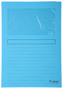 DOSSIERMAP VENSTER L BL 100X