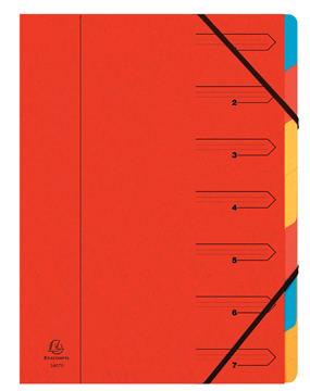 VOORORDNER 7 TABS ROOD