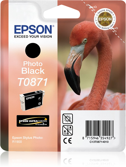 EPSON T0871 inktcartridge foto zwart standard capacity 11.4m