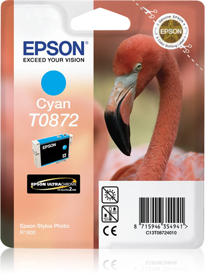EPSON T0872 inktcartridge cyaan standard capacity 11.4ml 1-p