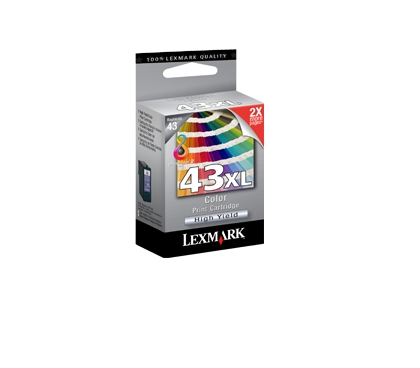 LEXMARK 43XL inktcartridge drie kleuren high capacity 500 pa