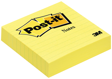 MEMOBLOK POST-IT 100X100 GEEL