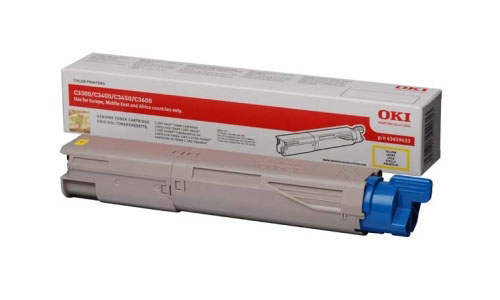 OKI C3300, C3400, C3450, C3600 tonercartridge geel standard
