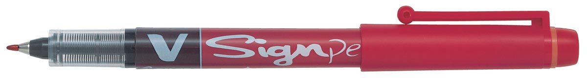 PILOT V SIGN PEN ROOD
