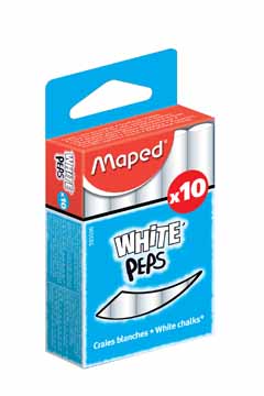 DS. 10 KRIJT WIT MAPED