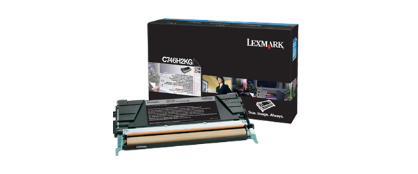 LEXMARK C746, C748 tonercartridge zwart high capacity 12.000