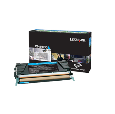LEXMARK C748 tonercartridge cyaan high capacity 10.000 pagin