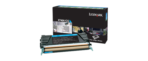 LEXMARK X746, X748 7K tonercartridge cyaan standard capacity