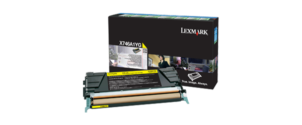 LEXMARK X746, X748 7K tonercartridge geel standard capacity