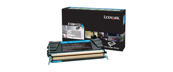 LEXMARK X748 tonercartridge cyaan high capacity 10.000 pagin