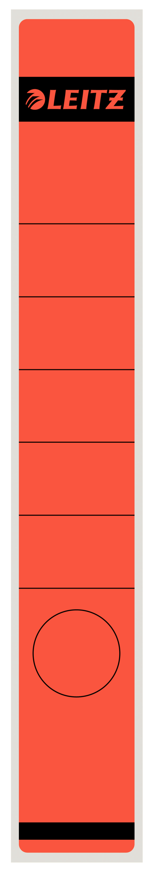 LEITZ RUGETIKET 4CM ZELFKLEVEND ROOD
