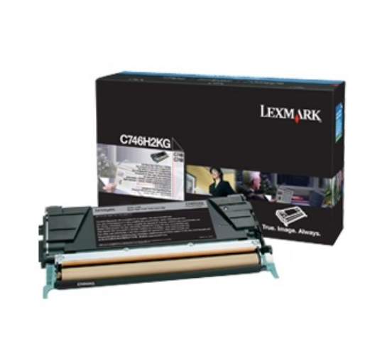 LEXMARK C746,C748 tonercartridge zwart standard capacity 12.