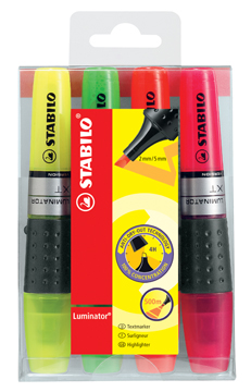 ETUI 4 STABILO LUMINATOR ASS.