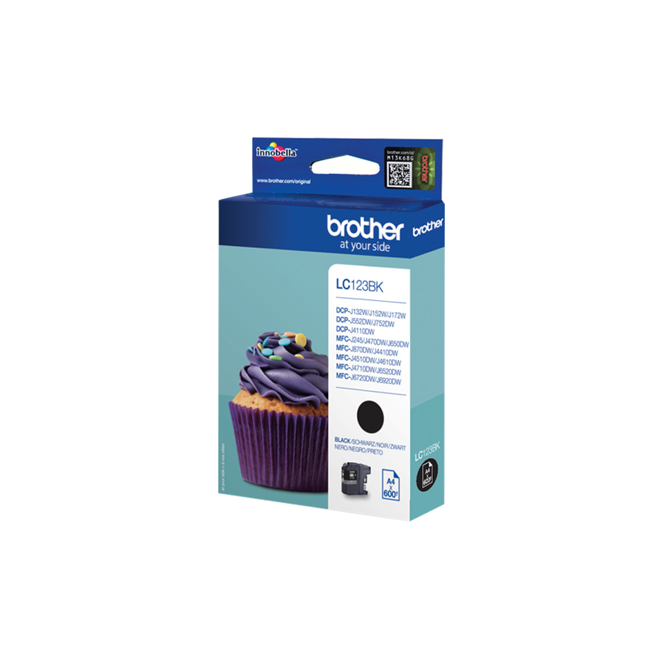 BROTHER LC-123 inktcartridge zwart high capacity 600 paginas