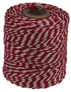 KATOENKOORD BOL 50GR ROOD-WIT