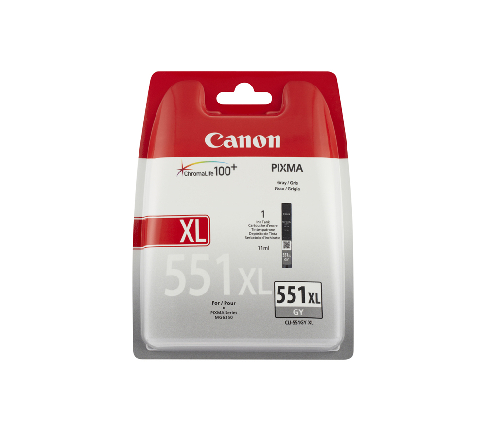 CANON CLI-551XLGY inktcartridge grijs high capacity 3.350 pa