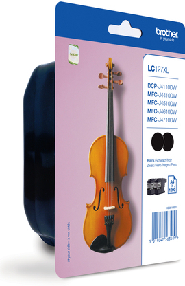 BROTHER LC-127XL inktcartridge zwart high capacity 2 x 1.200